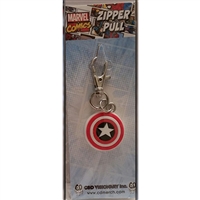C&D Visionary Zipper Pull - Marvel Comics - Captain America's Shield