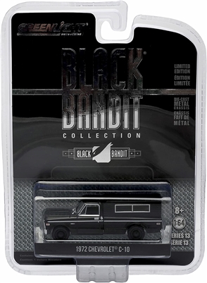 Greenlight - Black Bandit Collection Series 13 - 1972 CHEVROLET C-10 WITH SMALL CAMPER