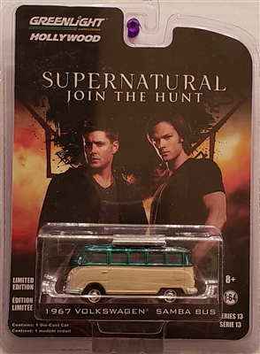 Greenlight - Hollywood Series 13  - Supernatural (2005) Beige 1967 Volkswagen Samba Bus (Green Machine)