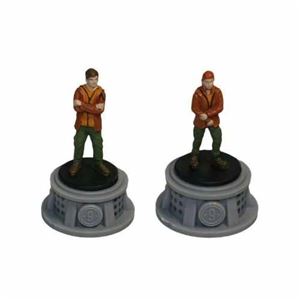 Bundle - 2 Items - The Hunger Games Figurines - Set of 2 Tributes - District 9