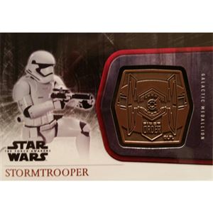 2015 Topps The Force Awakens Series 1 - Stormtrooper Bronze Medallion M-45