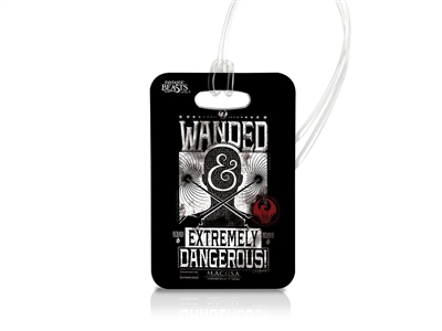 Fantastic Beasts and Where to Find Them (Wanded Poster - Black) Luggage Tag