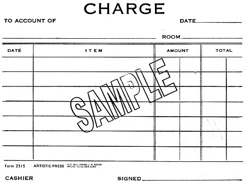 Charge Slip