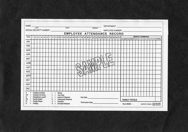 Employee Attendance Record