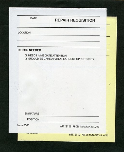 Repair Requisition  # 3366 - NCR