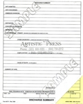 Discharge Summary  2 part NCR  # 3711 NCR