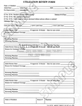 Utilization Review Form