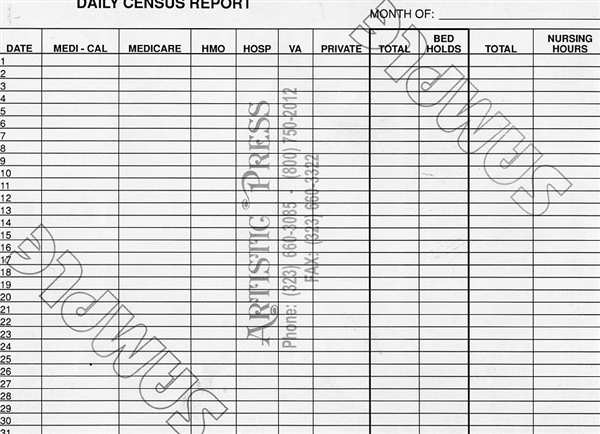 Daily Census Report