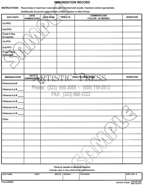 Immunization Record