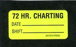 Labels - 72 Hr. Charting