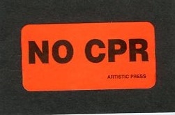 Labels - No CPR
