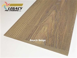 Prefinished Cedar Bevel Siding - Beach Beige Stain