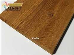 Prefinished Cedar Bevel Siding - Cedar Transparent Stain