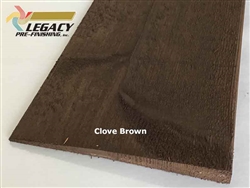 Prefinished Cedar Bevel Siding - Clove Brown Stain