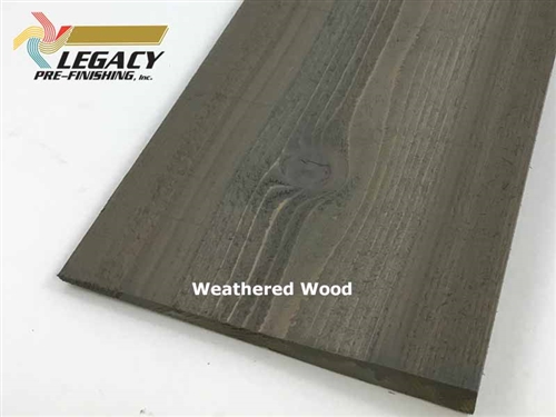 Prefinished Cedar Bevel Siding - Weathered Wood Stain