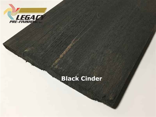 Prefinished Cedar Channel Rustic Siding - Black Cinder Stain
