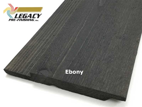 Prefinished Cedar Channel Rustic Siding - Ebony Stain