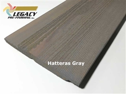 Prefinished Cedar Channel Rustic Siding - Hatteras Gray