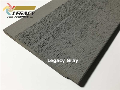 Prefinished Cedar Channel Rustic Siding - Legacy Gray Stain