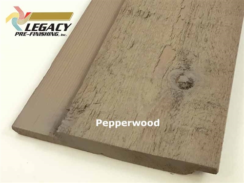 Prefinished Cedar Channel Rustic Siding - Pepperwood Stain