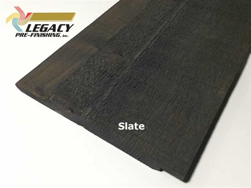 Prefinished Cedar Channel Rustic Siding - Slate