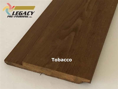 Prefinished Cedar Channel Rustic Siding - Tobacco