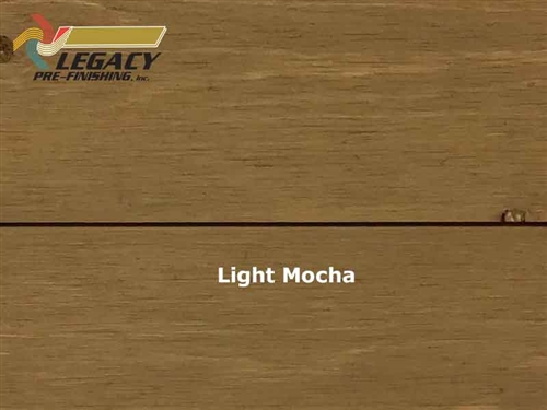 Cedar Prefinished Exterior Shiplap Siding - Light Mocha Stain