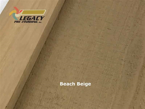 Cypress board and batten siding prefinished in a custom beach beige light brown stain
