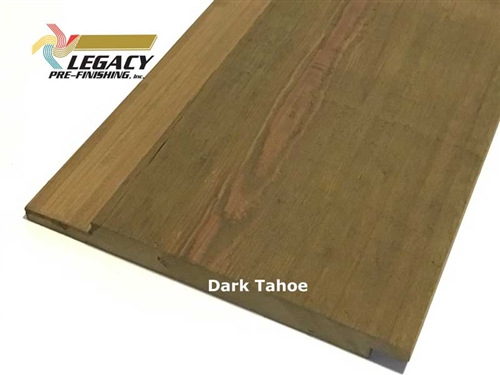 Prefinished Cypress Channel Rustic Siding - Dark Tahoe Stain