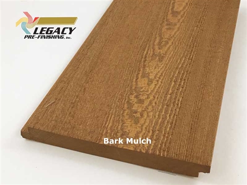 Prefinished Cypress Shiplap Siding - Bark Mulch Stain