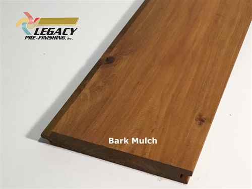 Prefinished Cypress Tongue And Groove Nickel Gap Siding - Bark Mulch Stain