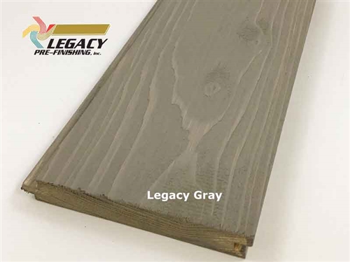Prefinished Cypress Tongue And Groove Nickel Gap Siding - Legacy Gray Stain