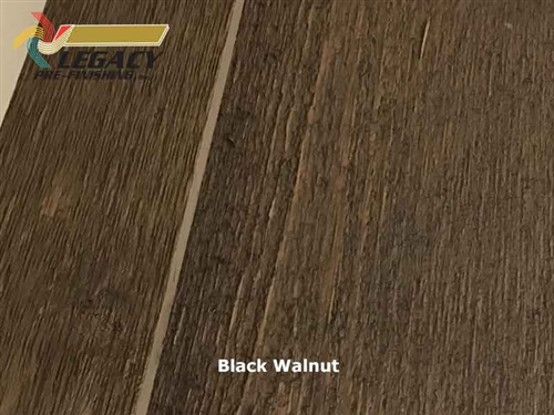 Beautiful Cedar board and batten siding custom prefinished in a rich dark brown stain called Black Walnut.