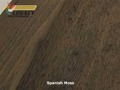 Beautiful Cedar board and batten siding custom prefinished in a rich dark brown stain called Spanish Moss