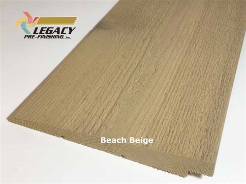 Prefinished Cedar Rabbeted Bevel Siding - Beach Beige Stain