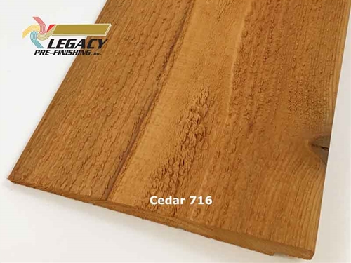 Prefinished Cedar Rabbeted Bevel Siding - Cedar 716 Stain