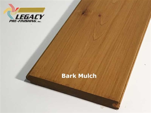 Prefinished Cedar Nickel Gap Siding - Bark Mulch Stain