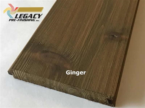Prefinished Cedar Nickel Gap Siding - Ginger Stain