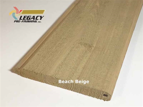 Prefinished Cedar Tongue and Groove Siding - Beach Beige Stain