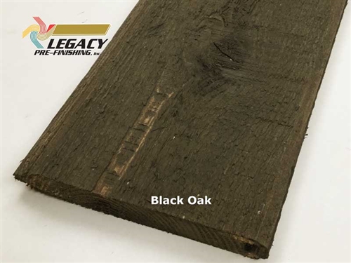 Prefinished Cedar Tongue and Groove Siding - Black Oak Stain