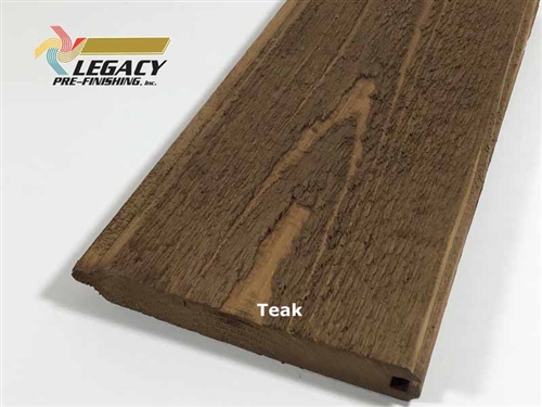 Prefinished Cedar Tongue and Groove Siding - Teak Stain