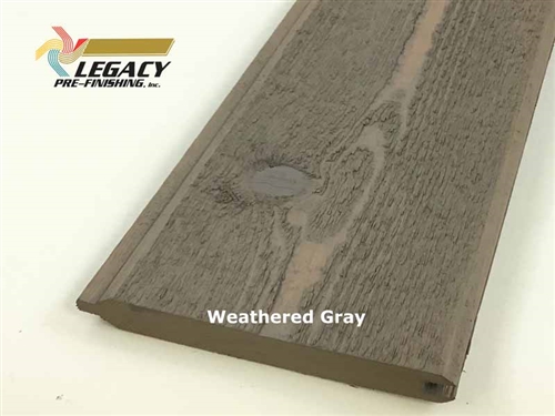 Prefinished Cedar Tongue and Groove Siding - Weathered Gray Stain