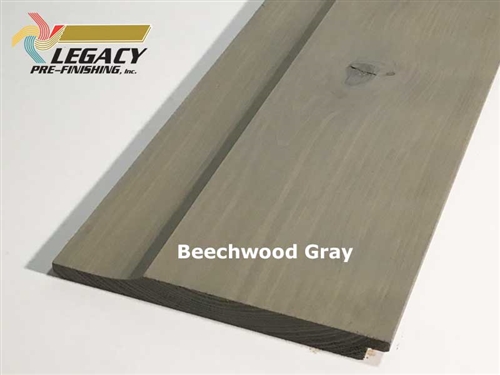 Prefinished Cedar Dutch German Lap Siding - Beechwood Gray Stain