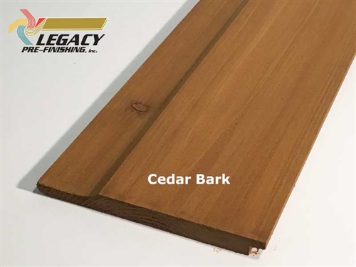 Prefinished Cedar Dutch German Lap Siding - Cedar Bark Stain