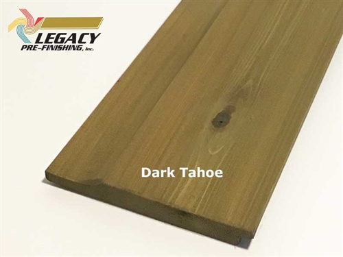 Prefinished Cedar Dutch German Lap Siding - Dark Tahoe Stain