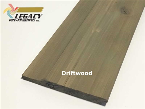 Prefinished Cedar Dutch German Lap Siding - Driftwood Stain