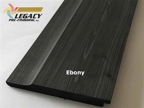 Prefinished Cedar Dutch German Lap Siding - Ebony Stain