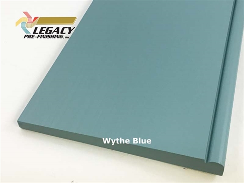 Prefinished Cypress Beaded Bevel Lap Siding prefinished in a blue color called Wythe Blue