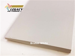 Prefinished Cypress Bevel Back Lap Siding prefinished in a historical off-white color called Bruton White