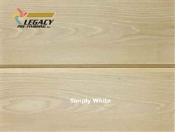 Cypress Prefinished Tongue And Groove V-Joint Boards - Simply White